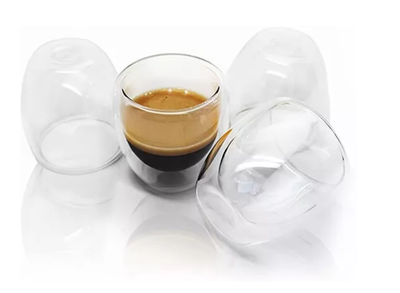 Imagen 2 del producto Set 4 Tazas Espresso Doble Pared 250ml Frio, Caliente