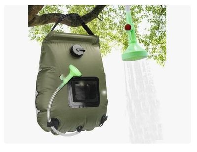 Imagen 2 del producto Bolsa Ducha Solar Portátil Camping Playa Aire Libre 20 Ltrs
