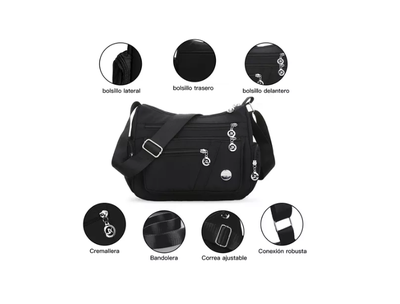 Imagen 2 del producto Bolsa Para Mujer Crossbody De Hombro Impermeable Antirrobo