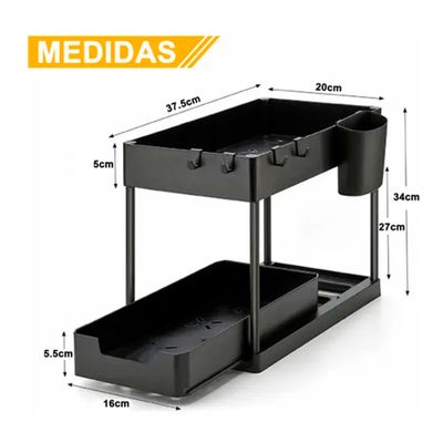 Imagen 2 del producto Organizador De Cocina Estante De Almacenamiento De 2 Niveles