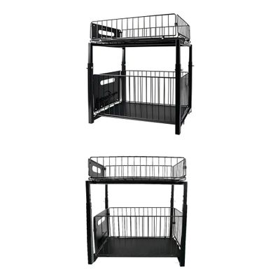 Imagen 2 del producto Estante Organizador Multiuso Deslizante Cocina Baño 2 Pisos