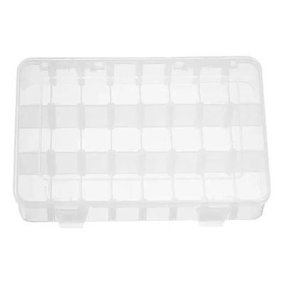 Organizador De Plástico Transparente Con 24 Compartimientos