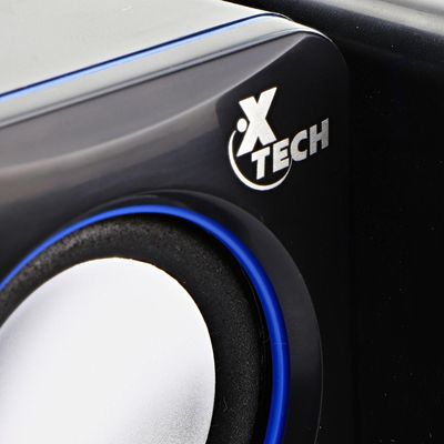 Imagen 2 del producto Mini Parlantes USB para PC Cable 3,5mm Xtech XTS-110 Negro