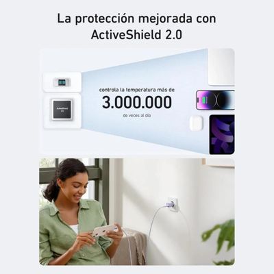 Imagen 2 del producto Cargador Carga Rápida Anker Nano 30W GaN PIQ 3.0 USB-C