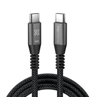 Imagen 2 del producto Klip Xtreme Cable Trenzado USB-C PowerGo 250 60W 1m