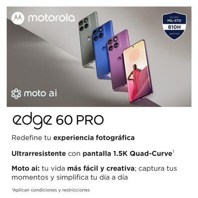 Imagen 2 del producto Motorola Edge 60 Pro 12+512GB Gris