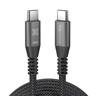 Imagen 2 del producto Klip Xtreme Cable Trenzado USB-C PowerGo 550 100W 1.8m