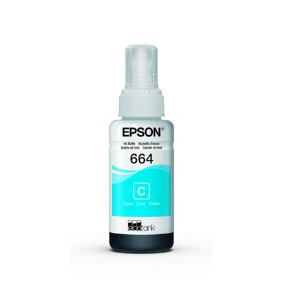 Botella de Tinta Epson Ecofit Color Cian T664