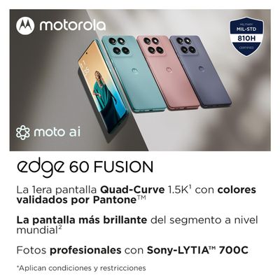 Imagen 2 del producto MOTO EDGE 60 FUSION AZUL 8+256GB