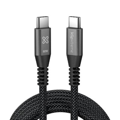 Imagen 2 del producto Klip Xtreme Cable Trenzado USB-C PowerGo 250 60W 3m