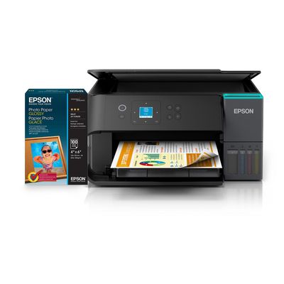 Kit Impresora Epson Ecotank L4360 + Papel Foto Brillante