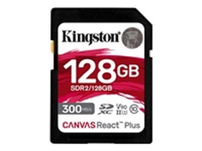 Imagen 2 del producto Kingston Micro SD 128GB Canvas React Plus SDXC UHS-II 300R/260W U3 V90 for Full HD/4K/8K