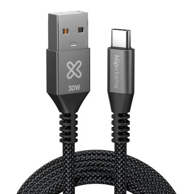 Imagen 2 del producto Klip Xtreme Cable Trenzado USB-A USB-C PowerGo 050 30W 1.8m