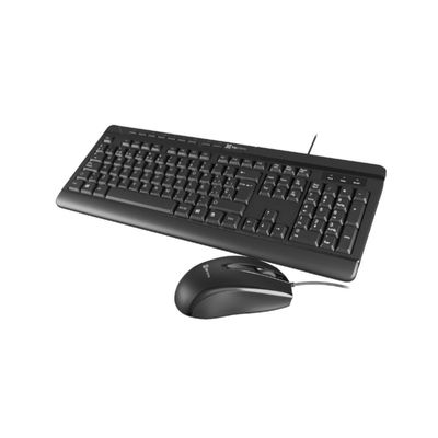 Combo Teclado+Mouse c/Cable USB KlipXtreme KCK-251S Negro
