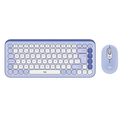 Imagen 2 del producto Kit teclado mouse inalambrico Logitech Pop Icon Lila