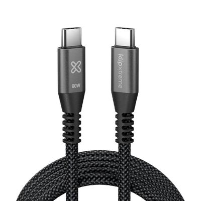 Imagen 2 del producto Klip Xtreme Cable Trenzado USB-C PowerGo 250 60W 1.8m