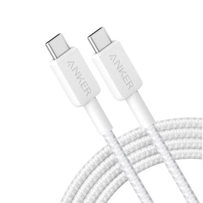 Imagen 2 del producto Cable Anker 322 USB-C a USB-C 1.8m 6ft Braided - White