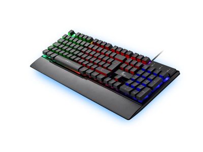 Teclado Gamer Xtech Arminger USB LED c/Apoya Muñ XTK-510S Negro