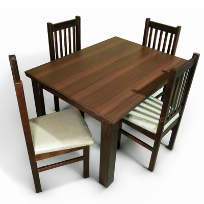 Juego de Comedor Praga 4 Sillas Mesa Rectangular