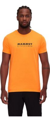 Polera Mammut Hombre Core T-shirt Logo Naranjo