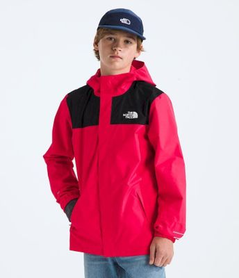 Chaqueta The North Face Niño Impermeable Antora Rain Rojo