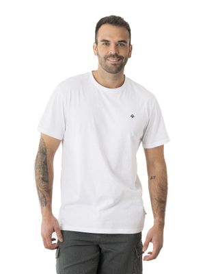 Polera Kivül Hombre Logo Blanco