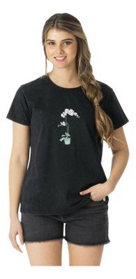 Polera Kivül Mujer Zaka Reciclada Negro