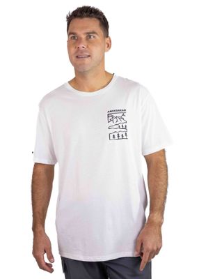 Polera Andesgear Hombre Paisaje Blanco
