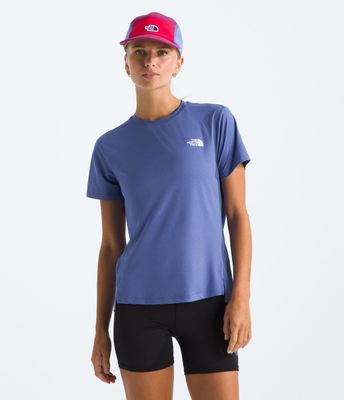 Polera The North Face Mujer Deportiva Flex S/S Celeste