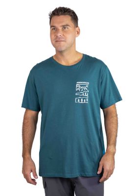 Polera Andesgear Hombre Paisaje Verde