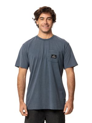 Polera Kivül Hombre Pocket Azul