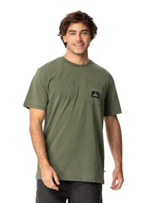 Polera Kivül Hombre Pocket Verde