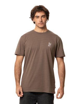 Polera Kivül Hombre Coral Café