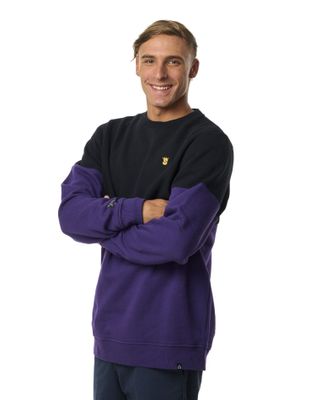 Imagen 2 del producto Polerón Stoked Hombre Fishing Negro-Morado