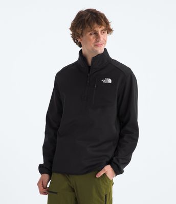 Polar The North Face Hombre Crest ¼ Zip Negro