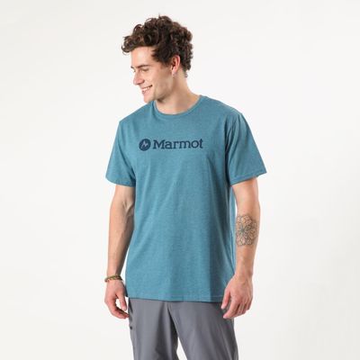 Polera Hombre Marmot Logo Tee Azul