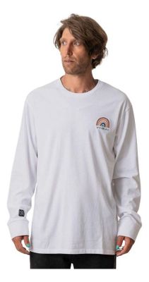 Imagen 1 del producto Polera Stoked Hombre Rainbow Ml Blanco