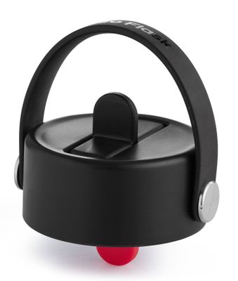 Tapa Hydroflask Unisex Botella Boca Ancha Y Bombilla Negro