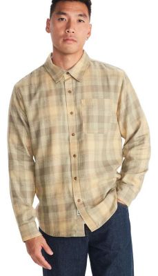 Camisa Marmot Hombre Manga Larga Fairfax Novelty Beige
