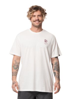 Polera Stoked Hombre Fish Blanco