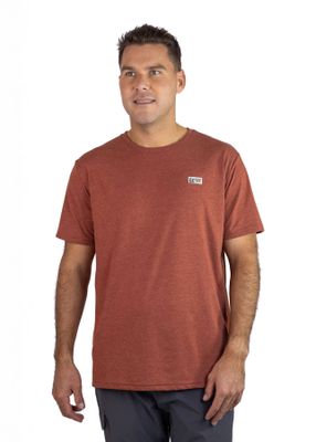 Polera Marmot Hombre Chest Label Tee Naranjo