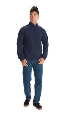 Polar Marmot Hombre Rocklin 1/2-zip Azul Marino Azul Marino