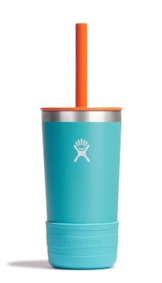 Imagen 1 del producto Vaso Hydroflask Unisex Bombilla Y Funda 354 Ml Azul