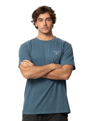Polera Kivül Hombre Balena Azul