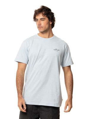 Polera Kivül Hombre Pez Azul Claro