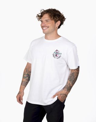 Imagen 2 del producto Polera Stoked Hombre Shark Blanco