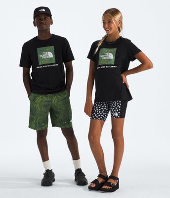 Polera The North Face Niñas y Niños Box Nse S/S Negro
