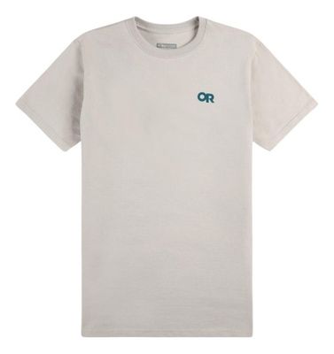 Polera Outdoor Research Lockup Back Logo Gris