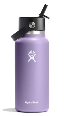 Botella Hydroflask Boca Ancha Y Bombilla 943Ml Violeta