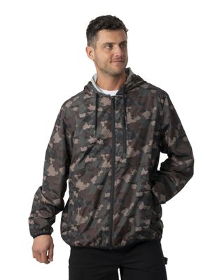 Chaqueta Cortavientos Stoked Hombre Oleaje Camo